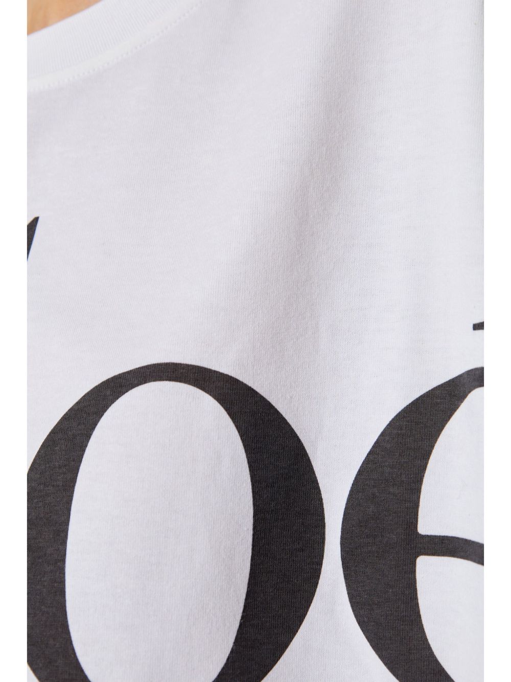 Chloè Cropped Logo-Print Cotton T-Shirt White