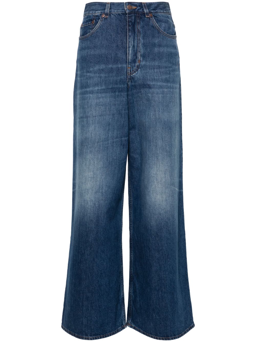 Chloè Wide-Leg High-Rise Denim Jeans Blue
