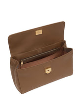 Dolce & Gabbana Sicily Soft Leather Handbag in Caramel Brown