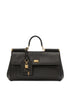 Dolce & Gabbana Sicily Soft Leather Handbag Black
