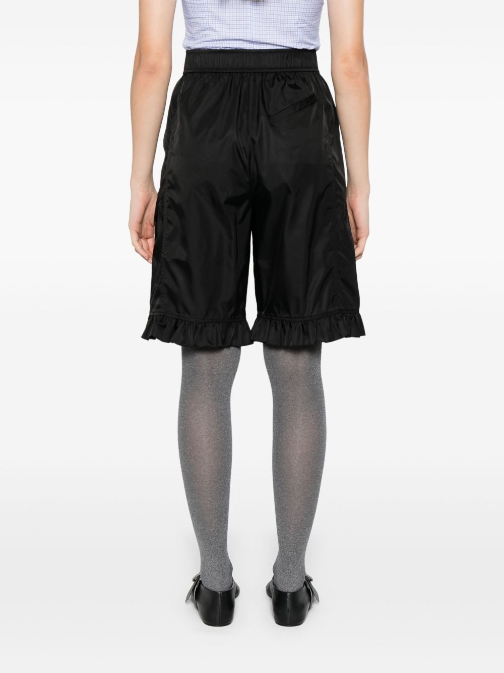 Ganni Cargo Nylon Shorts Black Black