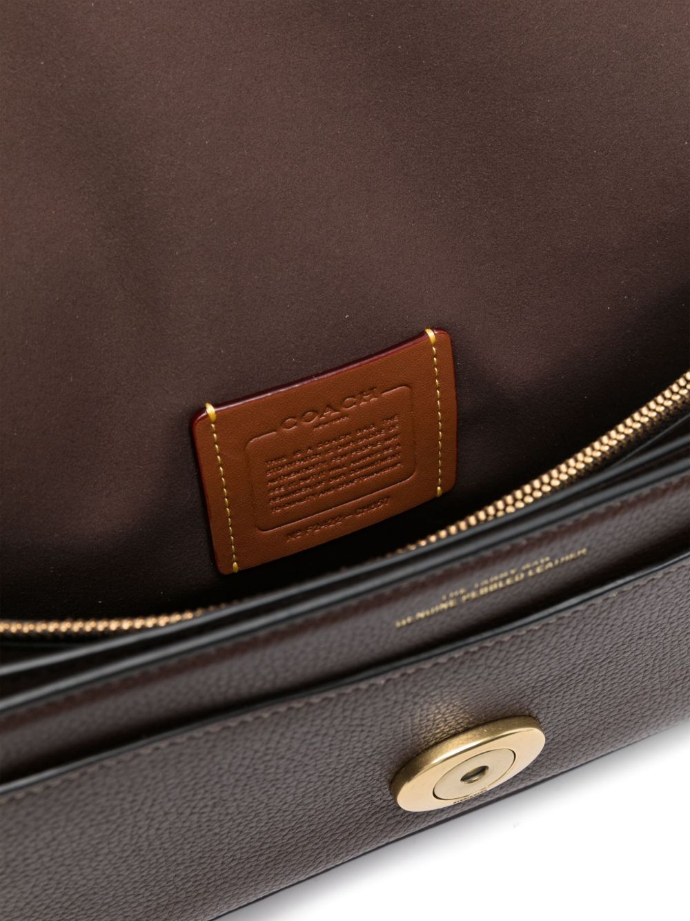 Coach Tabby 26 Pebbled Leather Shoulder Bag Brown