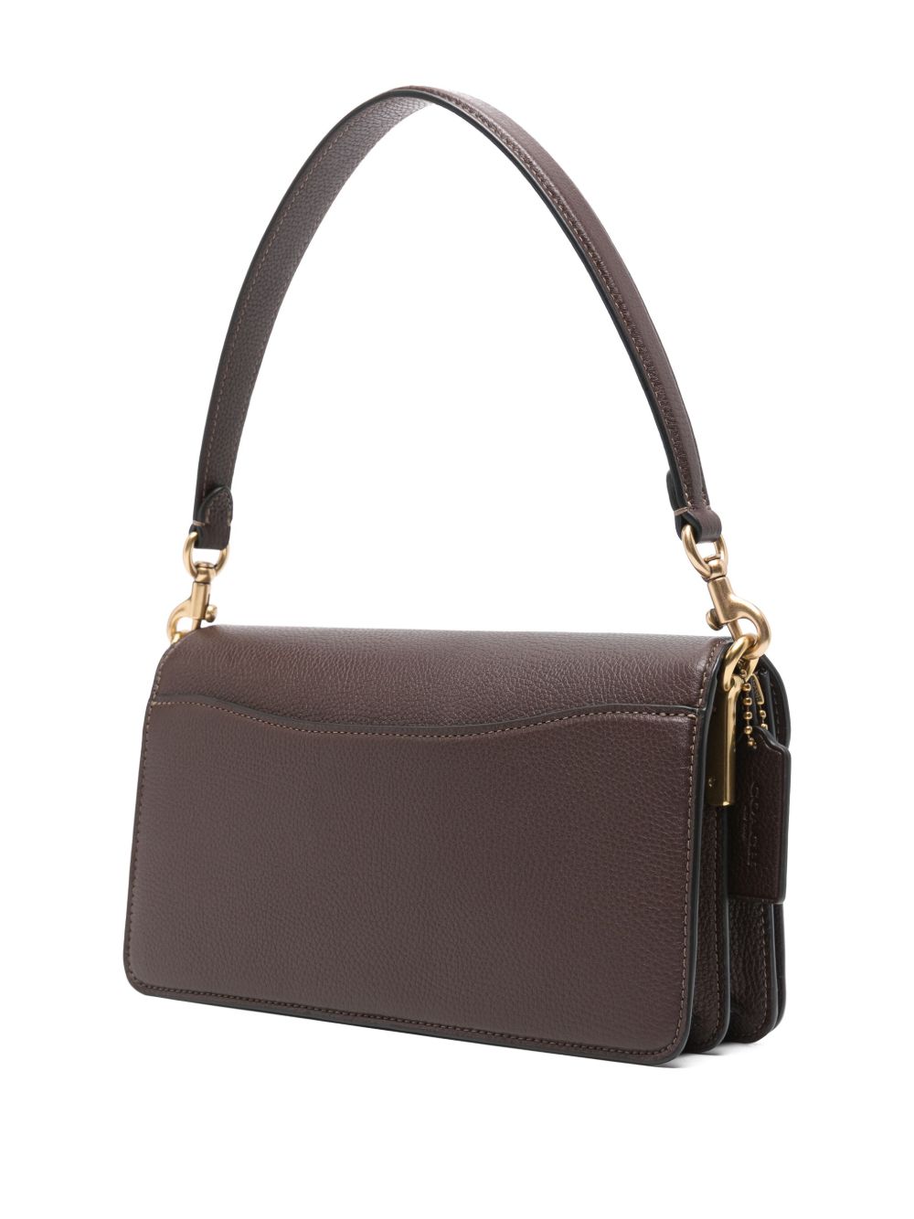 Coach Tabby 26 Pebbled Leather Shoulder Bag Brown