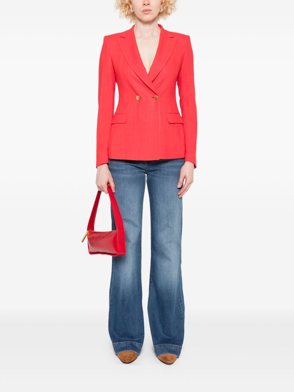 Seven Wide-Leg Palazzo Denim Jeans Blue