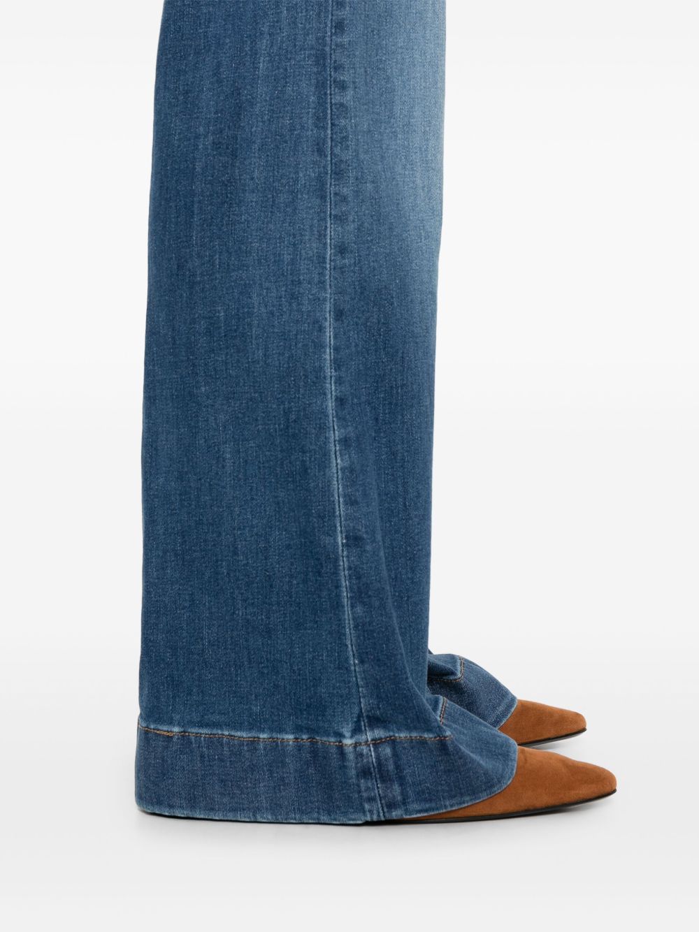 Seven Wide-Leg Palazzo Denim Jeans Blue