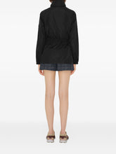 Burberry Check Motif Nylon Hooded Jacket Black