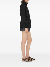 Burberry Check Motif Nylon Hooded Jacket Black