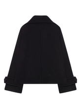 Chloè Double-Breasted Wool Coat Black