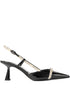 Jimmy Choo Patent Leather Camila 65 Slingback Pumps Black black