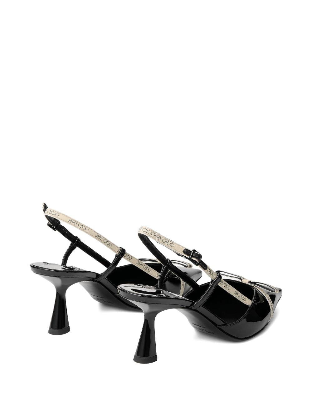 Jimmy Choo Patent Leather Camila 65 Slingback Pumps Black black