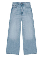 Ganni Baggy Organic Cotton Denim Jeans in Clear Blue Clear Blue