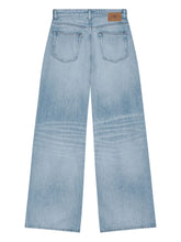 Ganni Baggy Organic Cotton Denim Jeans in Clear Blue Clear Blue