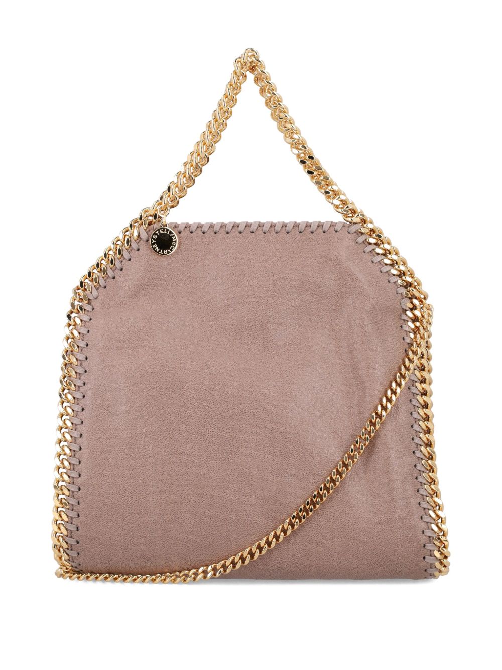 Stella McCartney Falabella Tiny Chain-Link Crossbody Bag Beige