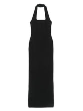 Solace London Square-Neck Maxi Dress Black