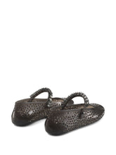 Jimmy Choo Jelly Crystal Embellished Flat Ballet Shoes Black Black