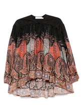Zimmermann Rhiannon Paisley Silk Blouse Black