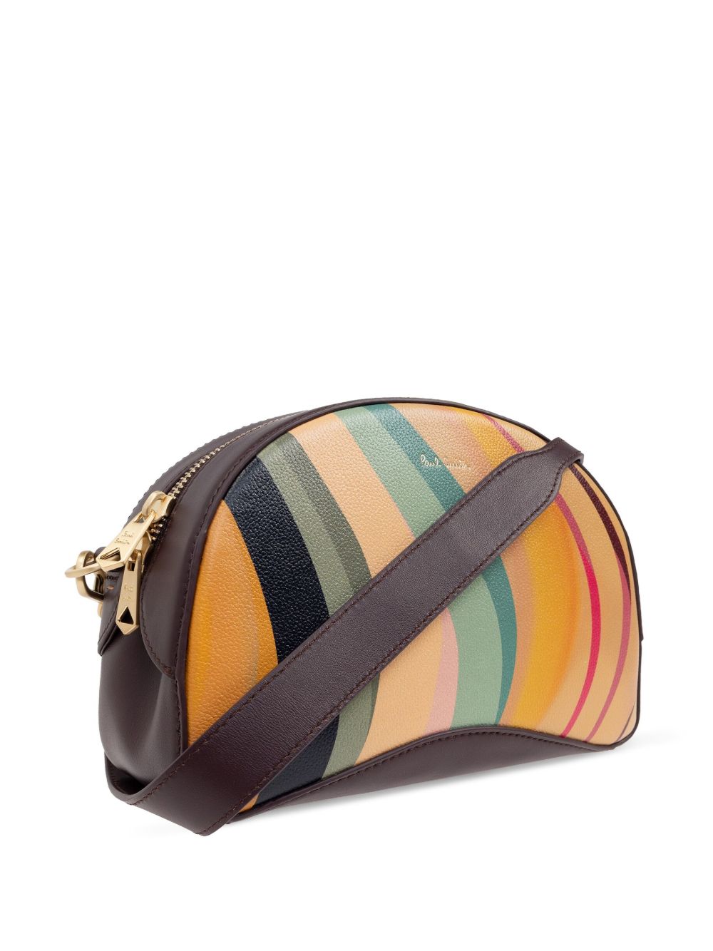 Paul Smith Swirl Leather Crossbody Shoulder Bag Multicolour