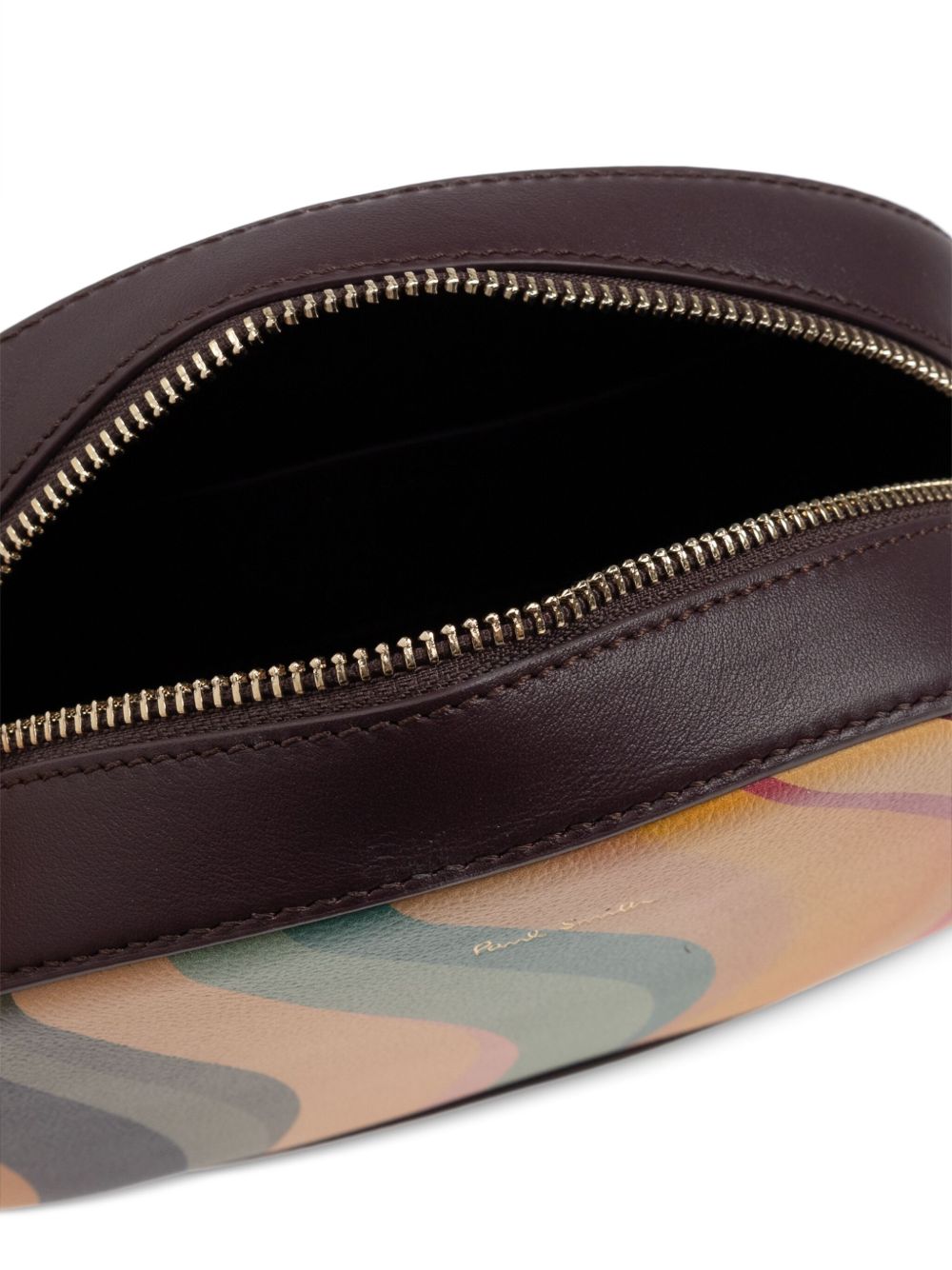 Paul Smith Swirl Leather Crossbody Shoulder Bag Multicolour