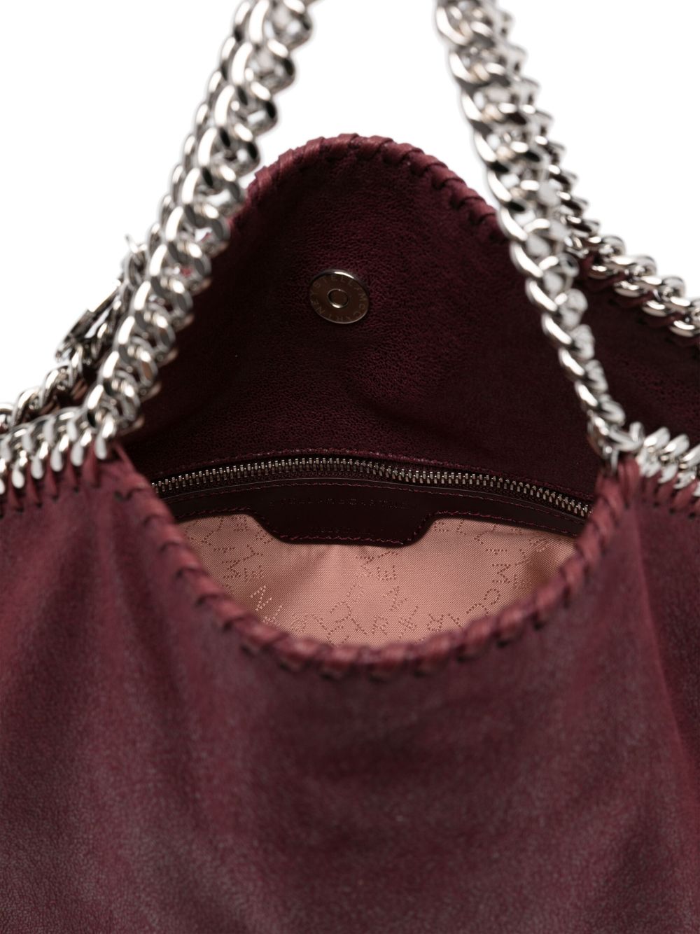 Stella McCartney Falabella Chain Tote Bag in Bordeaux