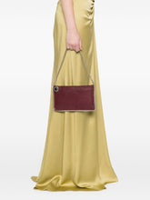 Stella McCartney Falabella Amaranth Purple Chain Clutch Bag bordeaux