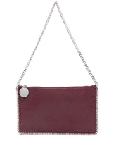 Stella McCartney Falabella Amaranth Purple Chain Clutch Bag bordeaux