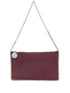 Stella McCartney Falabella Amaranth Purple Chain Clutch Bag bordeaux