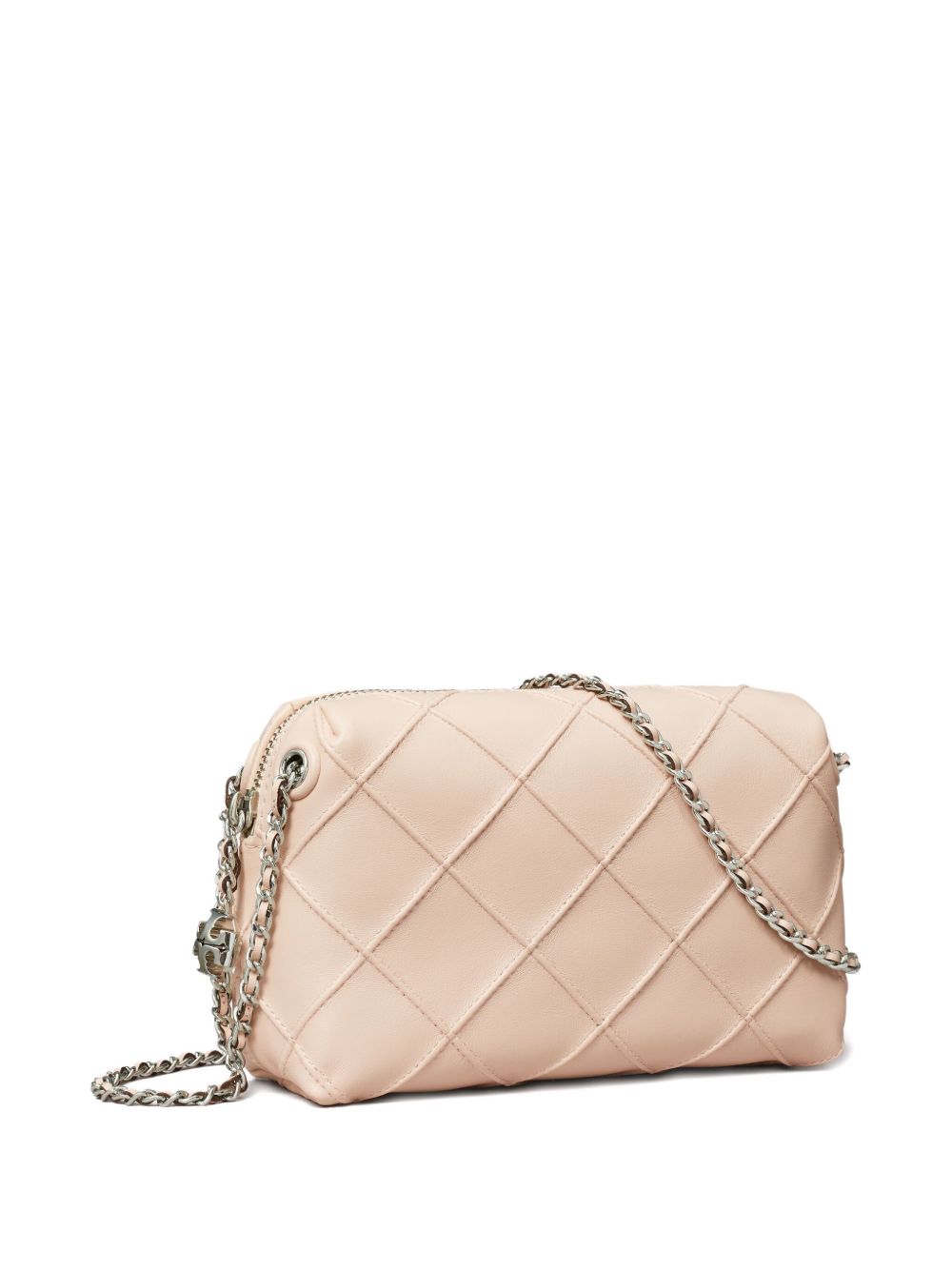 Tory Burch Fleming Small Quilted Leather Crossbody Bag Pink