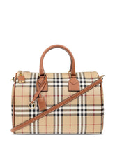 Burberry Medium Check Bowling Bag Beige