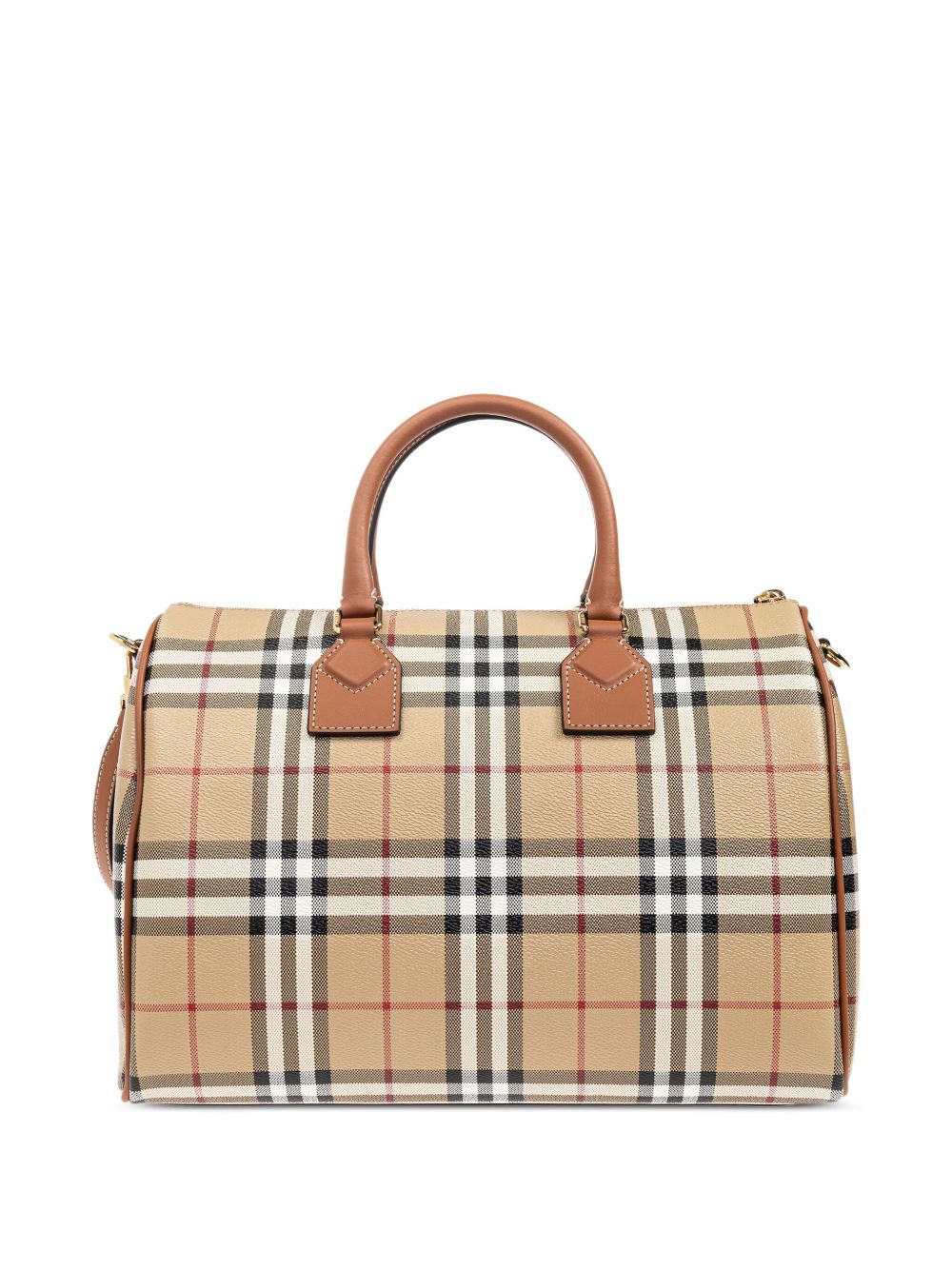 Burberry Medium Check Bowling Bag Beige