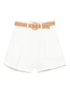 Zimmermann High-Waisted Linen Shorts Ivory