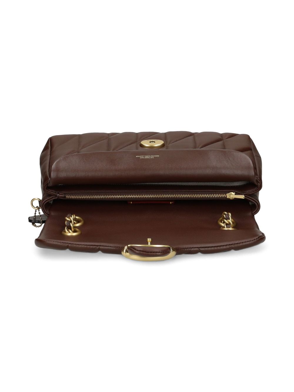 Coach Tabby 26 Quilted Nappa Leather Shoulder Bag Brown