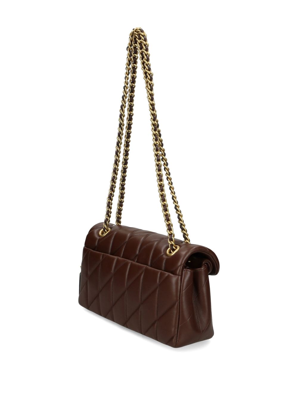 Coach Tabby 26 Quilted Nappa Leather Shoulder Bag Brown
