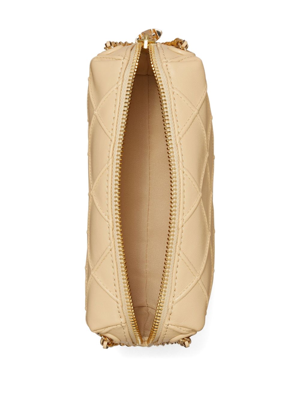 Tory Burch Fleming Soft Quilted Leather Shoulder Bag Beige