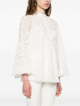 Zimmermann Ascension Lace-Panel Tunic Dress Beige