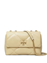 Tory Burch Kira Diamond Small Quilted Leather Shoulder Bag Beige