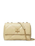 Tory Burch Kira Diamond Small Quilted Leather Shoulder Bag Beige