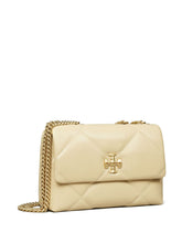 Tory Burch Kira Diamond Small Quilted Leather Shoulder Bag Beige