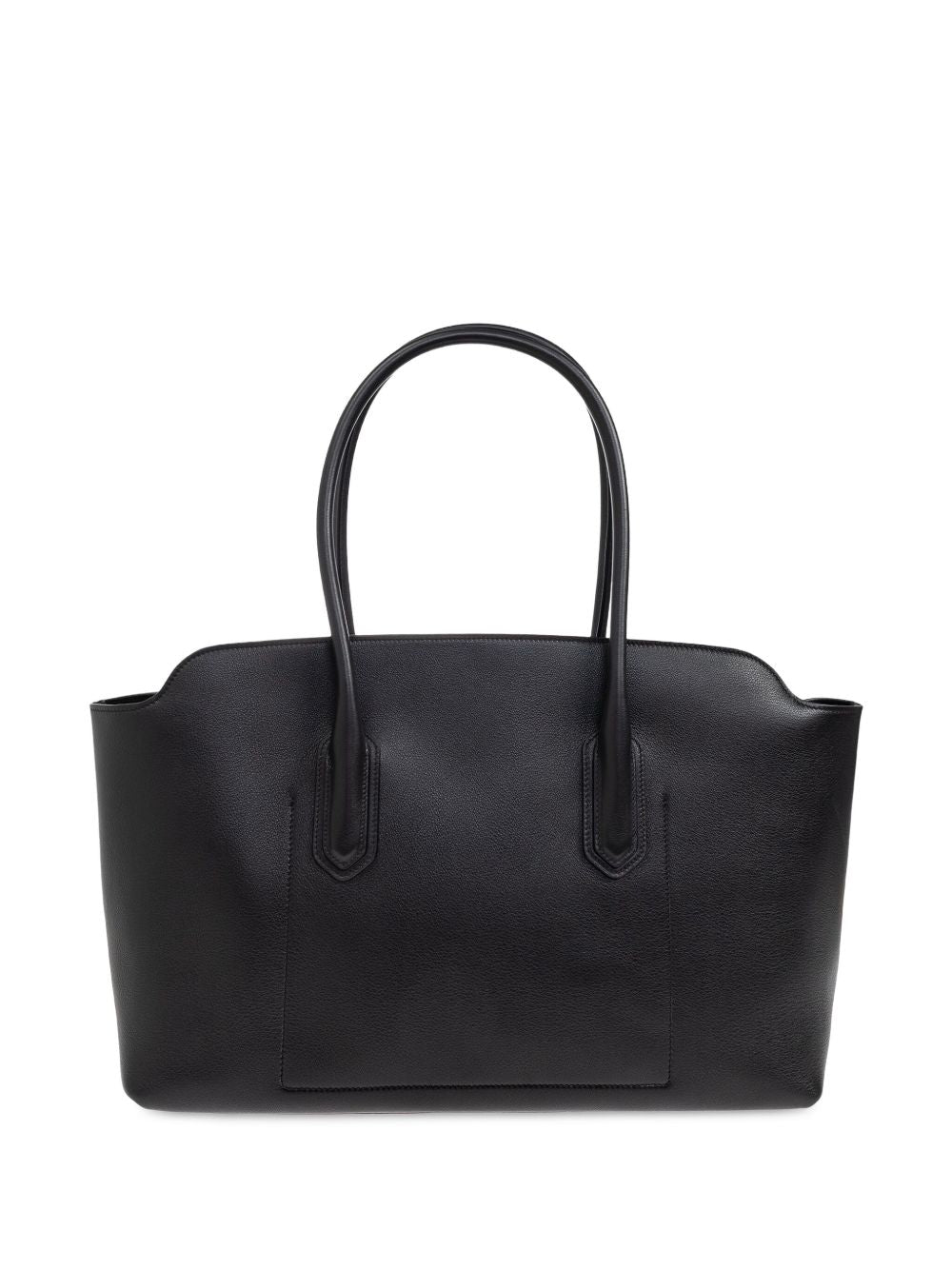 Tom Ford Structured Smooth Calf Leather Tote Bag Black