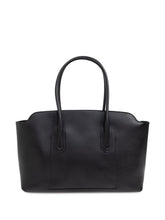 Tom Ford Structured Smooth Calf Leather Tote Bag Black