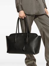 Tom Ford Structured Smooth Calf Leather Tote Bag Black