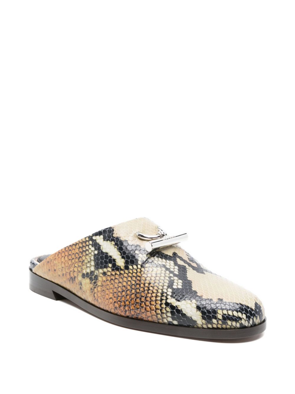 Alexander McQueen Snakeskin-Effect Leather Sandals MultiColour MultiColour