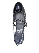 Christian Louboutin Sweet Janispikes Patent-Leather Ballerinas Blue