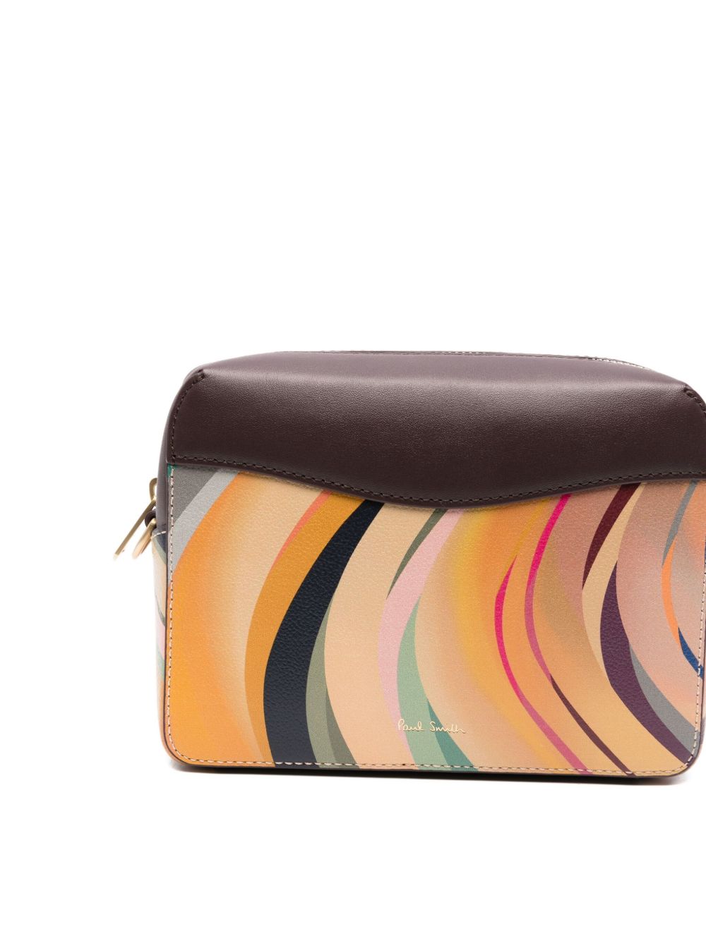 Paul Smith Swirl Leather Camera Crossbody Bag Multicolour
