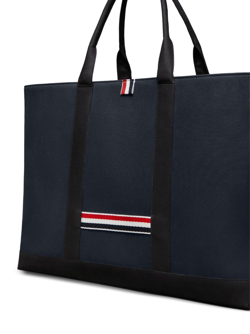 Thom Browne Medium Calf Leather Tote Bag Blue