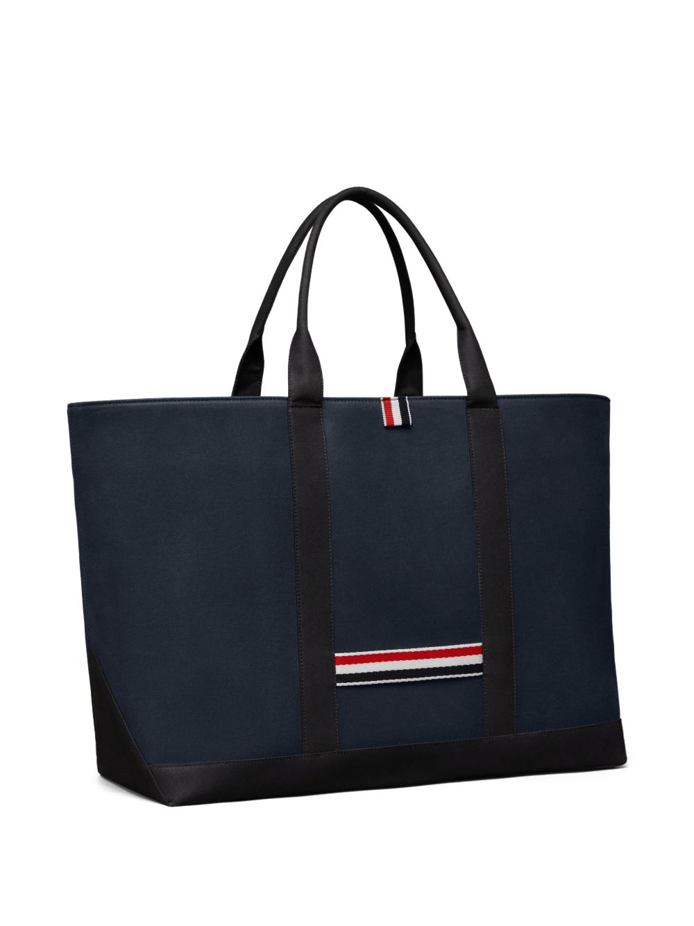 Thom Browne Medium Calf Leather Tote Bag Blue
