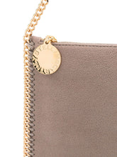 Stella McCartney Falabella chain-trimmed clutch bag beige