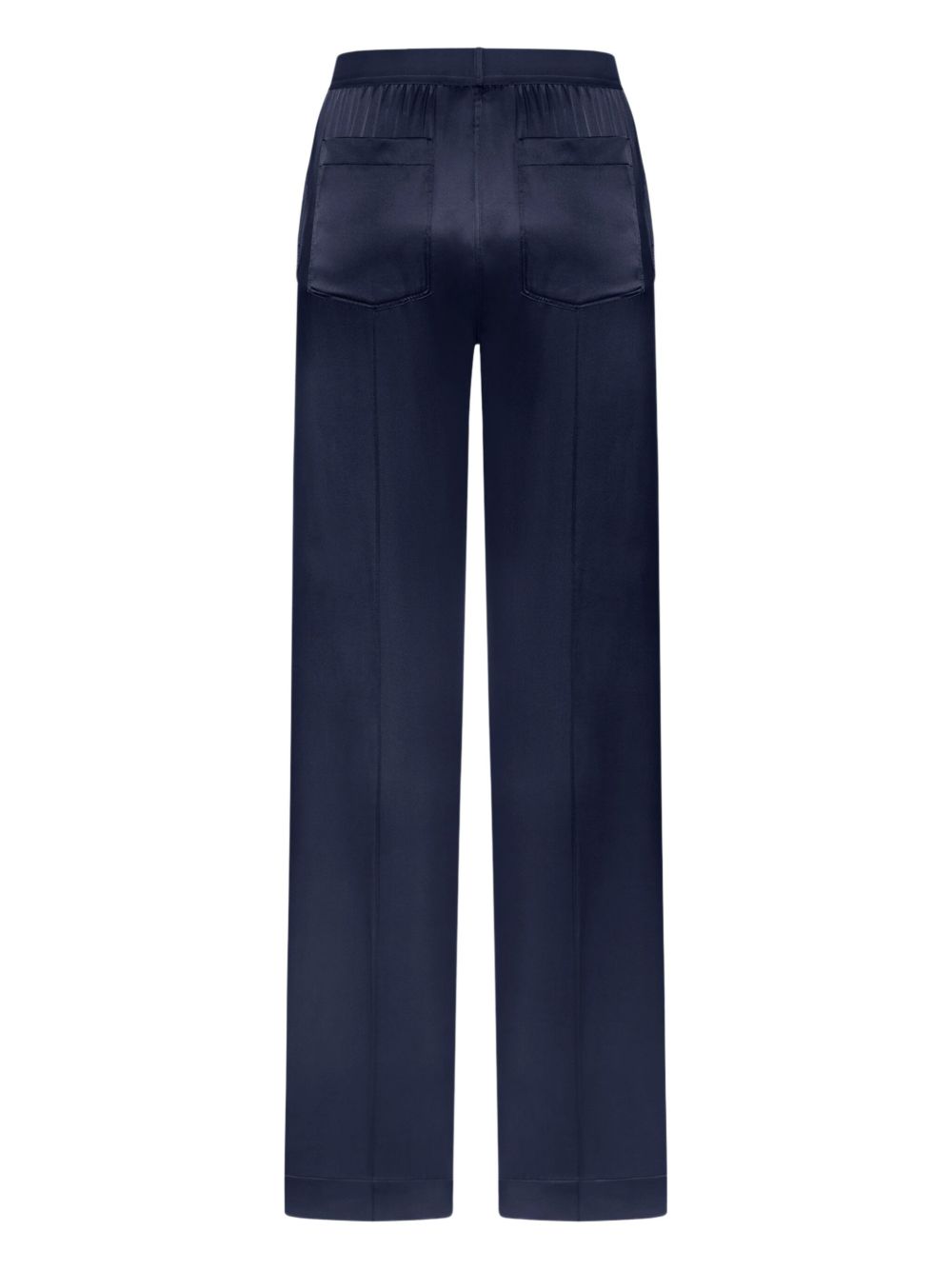 Tom Ford Satin Silk Pajama Trousers Dark Navy Blue