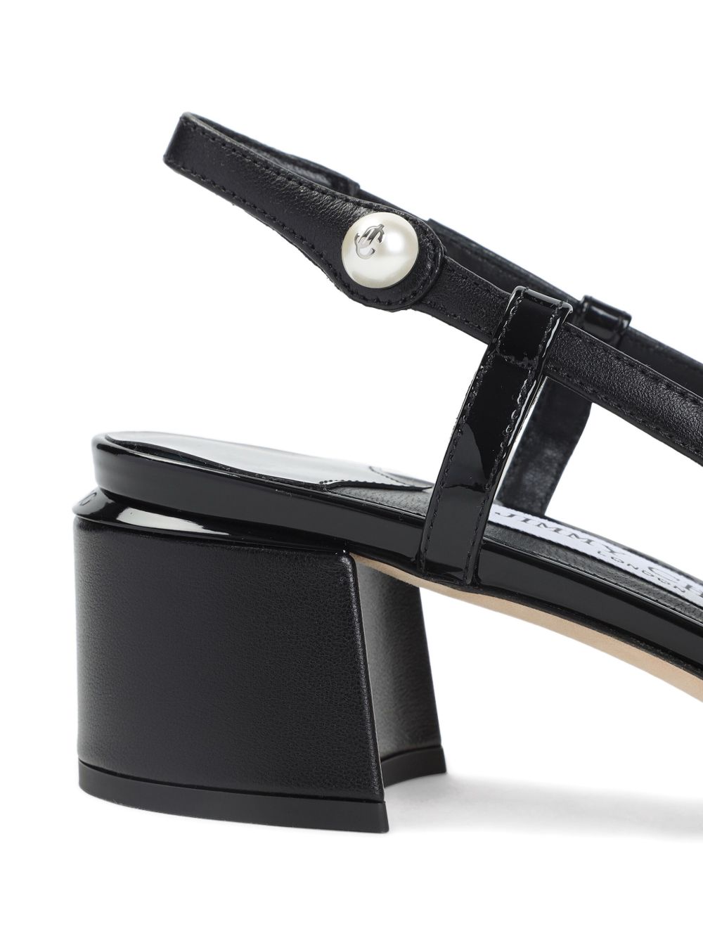 Jimmy Choo Patent Leather Elisa 45 Slingback Pumps Black