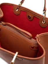 Emporio Armani MyEA Medium Brown Leather Shopper Bag Leather Brown