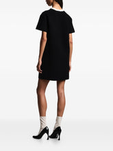 Emporio Armani Ribbed Short-Sleeved Mini Dress Black Black